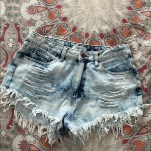 Distressed Jean Shorts